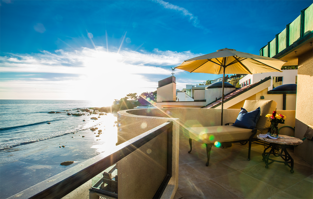 Beach House Balcony and Ocean