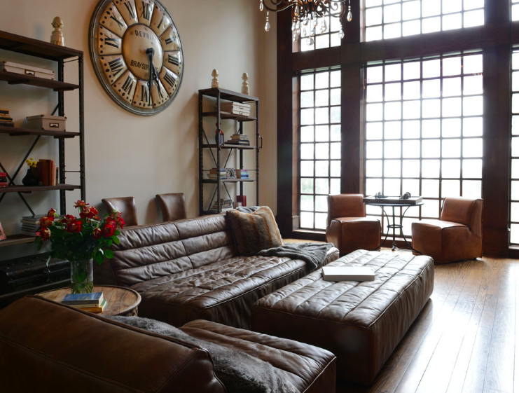 Beach House Treatment Malibu indigo ranch house den.