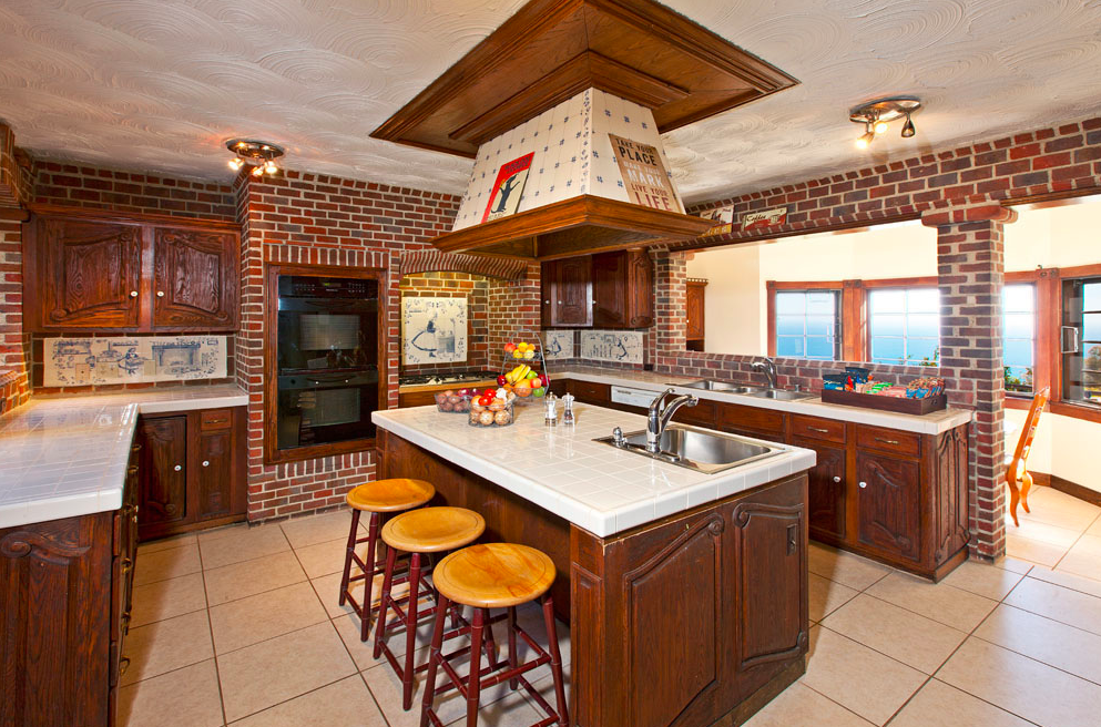Beach House Treatment Malibu indigo ranch house kitchen.